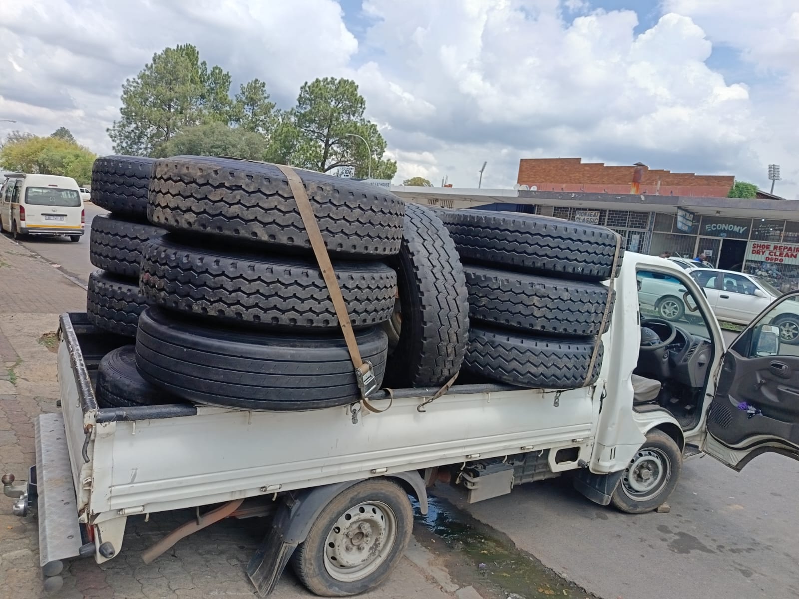 Bus tyres ready for fitment